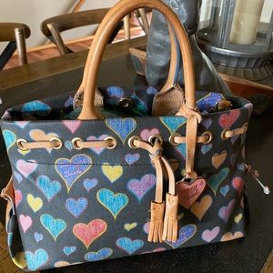 DOONEY & BOURKE black (with hearts) DESIGNER Bag